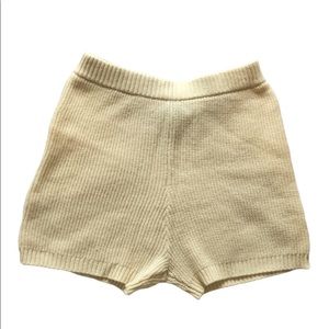 Anthropologie High waisted knit shorts